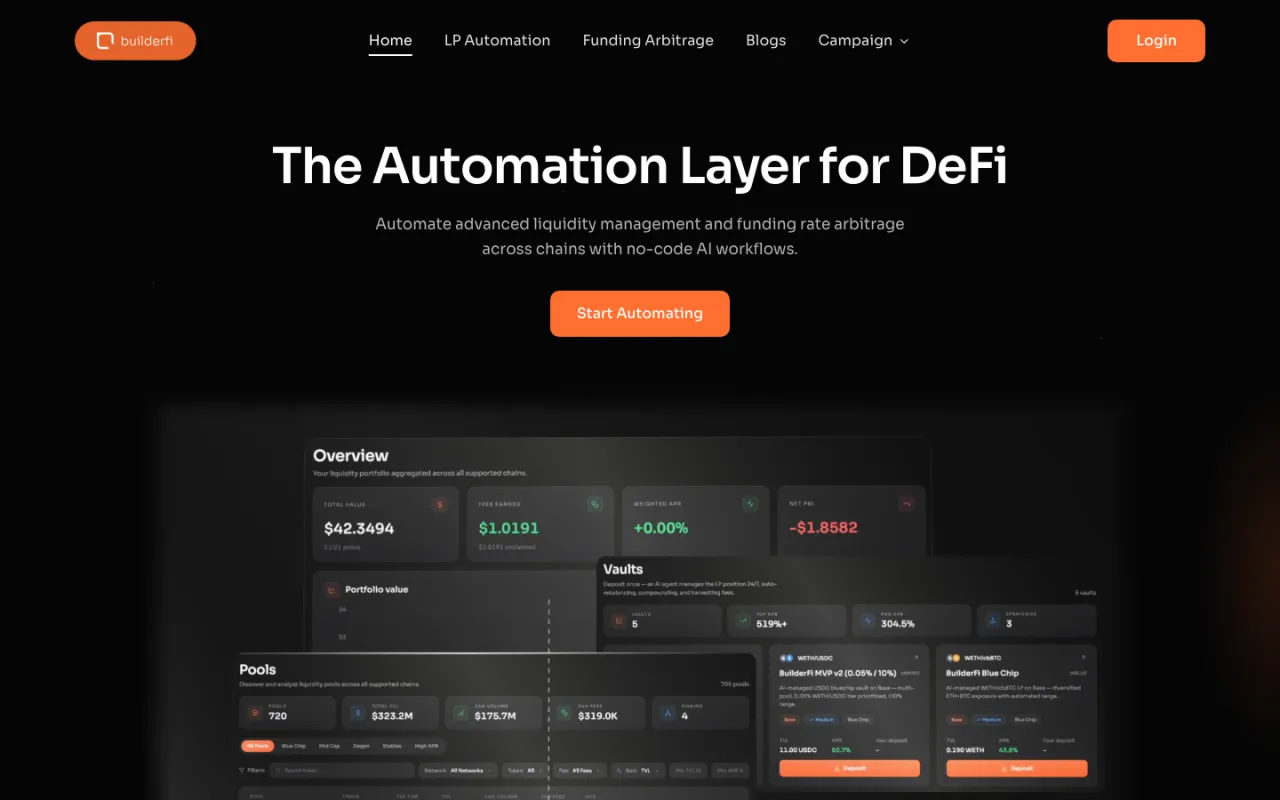 BuilderFi website preview